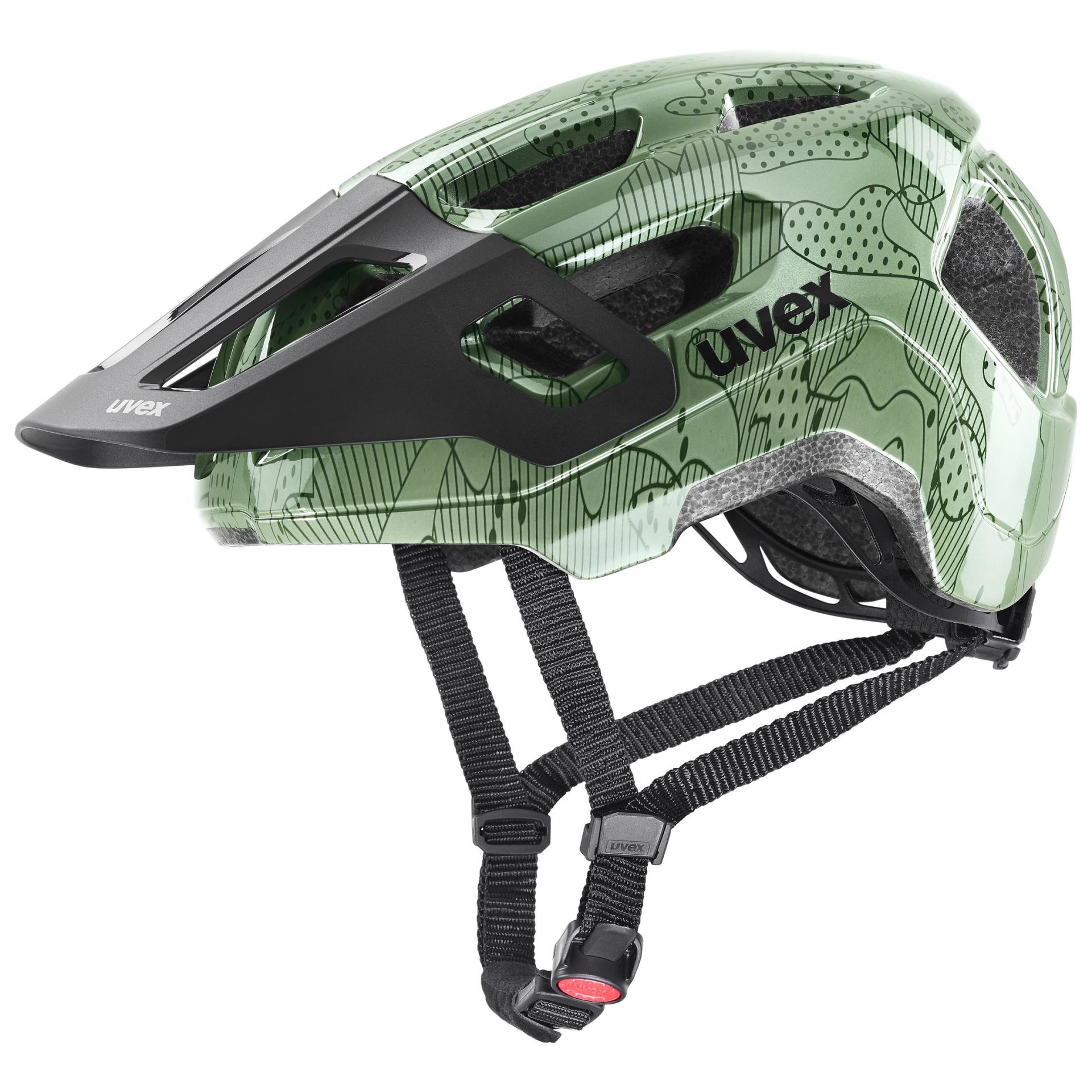 Uvex React Jr. Çocuk Bisiklet Kaskı - Moss Green Altimeter - 52-56