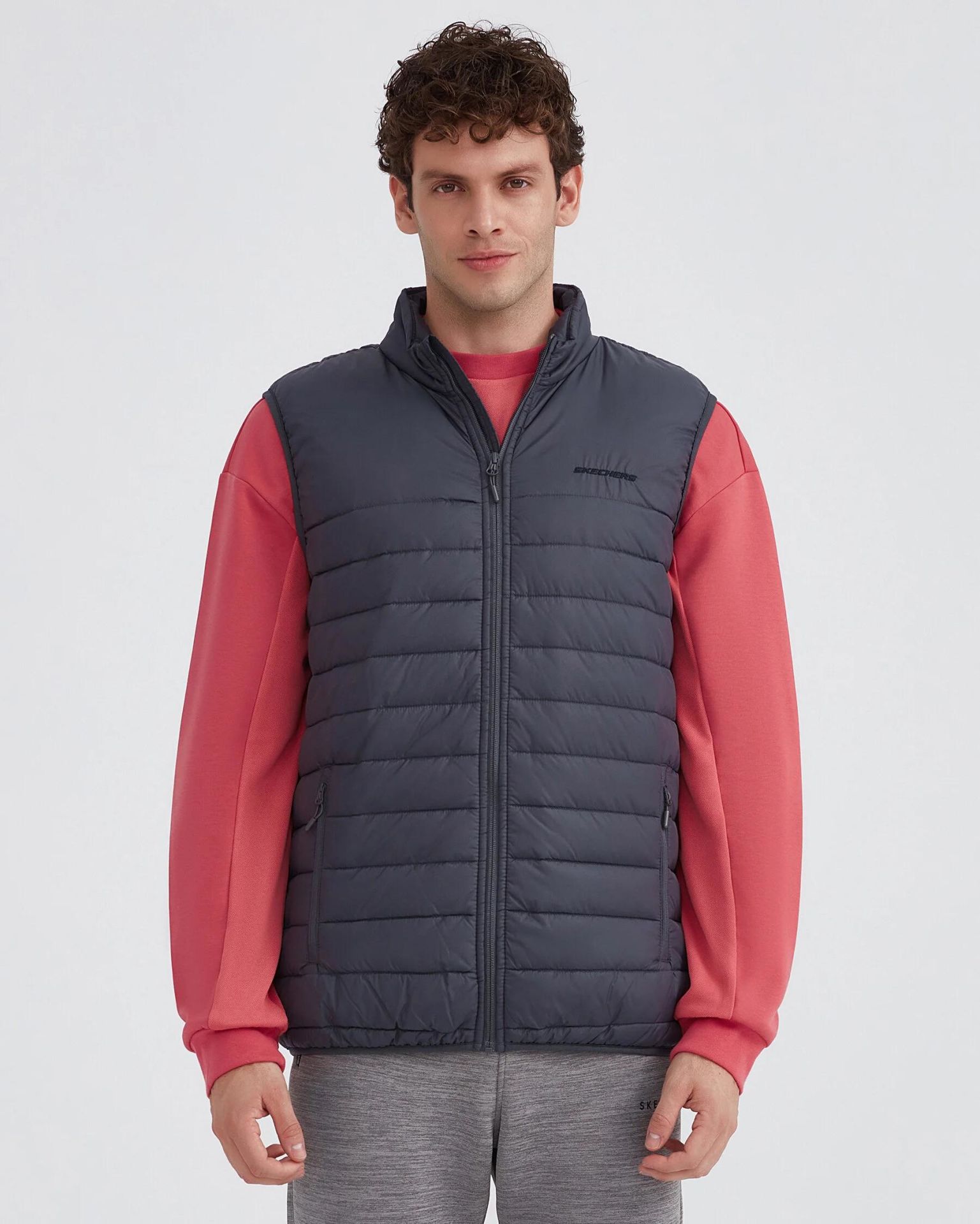 Skechers M Essential Vest Erkek Yelek - Gri