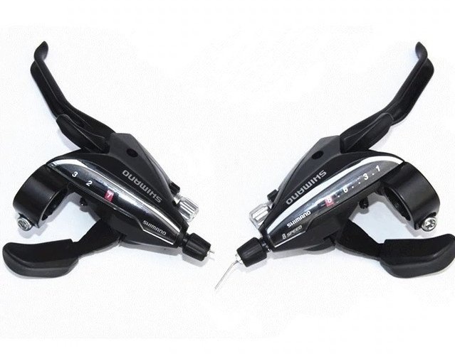 Shimano ST-EF65-2A Vites Fren Kolu Set 3x7 Vites Siyah