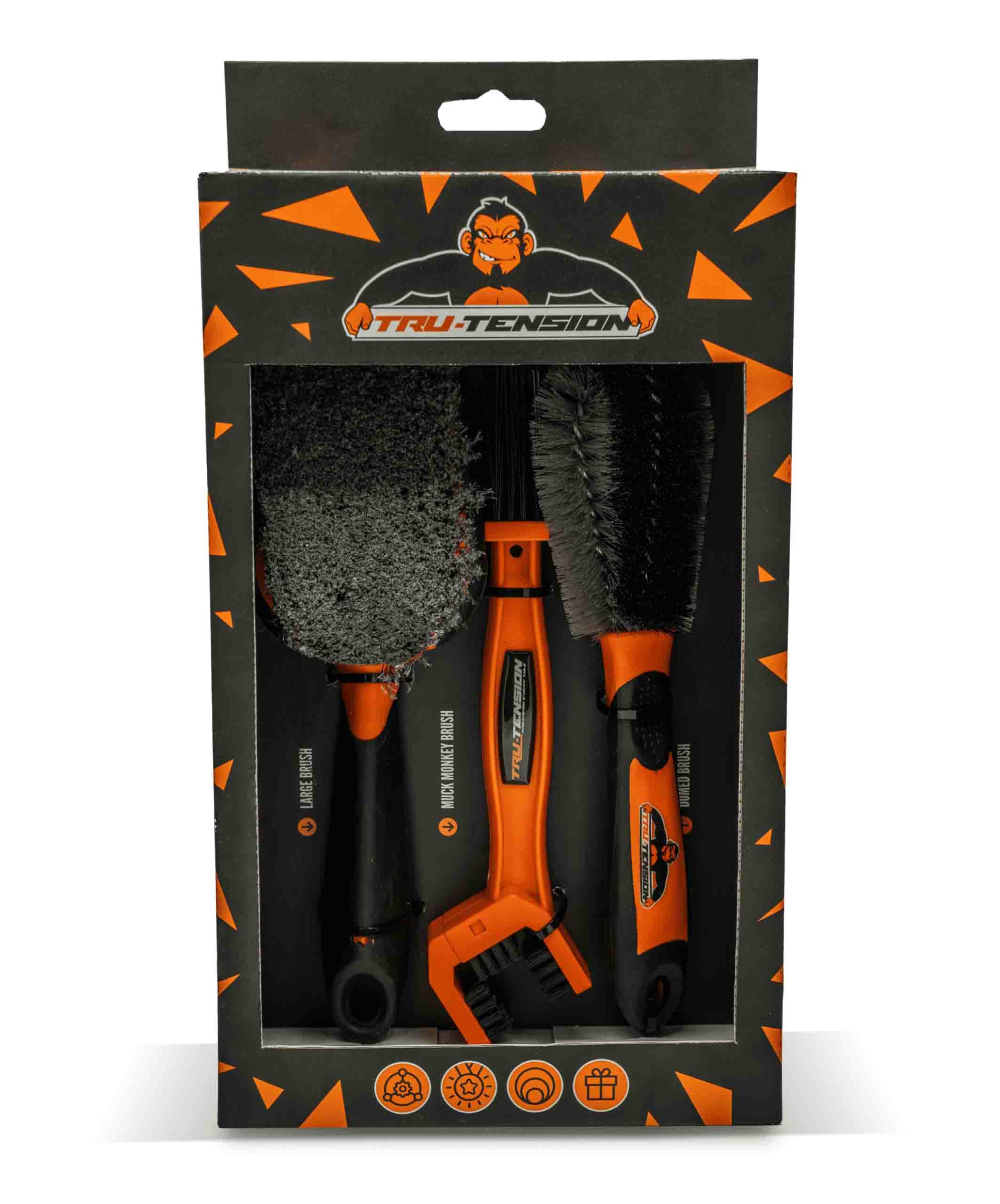 Tru-Tension Premium Brush Kit Bisiklet Fırçası Temizleme Seti