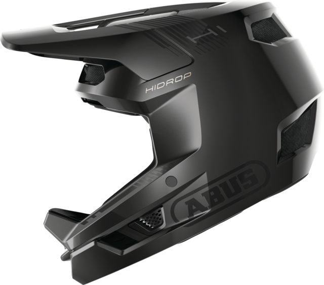Abus HiDrop Downhill MTB Bisiklet Kaskı - Shiny Black