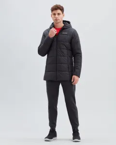 Skechers Hooded Midi Length Jacket Erkek Mont - Siyah