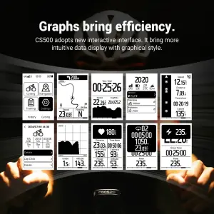 Coospo CS500 GPS Akıllı Bisiklet Bilgisayarı