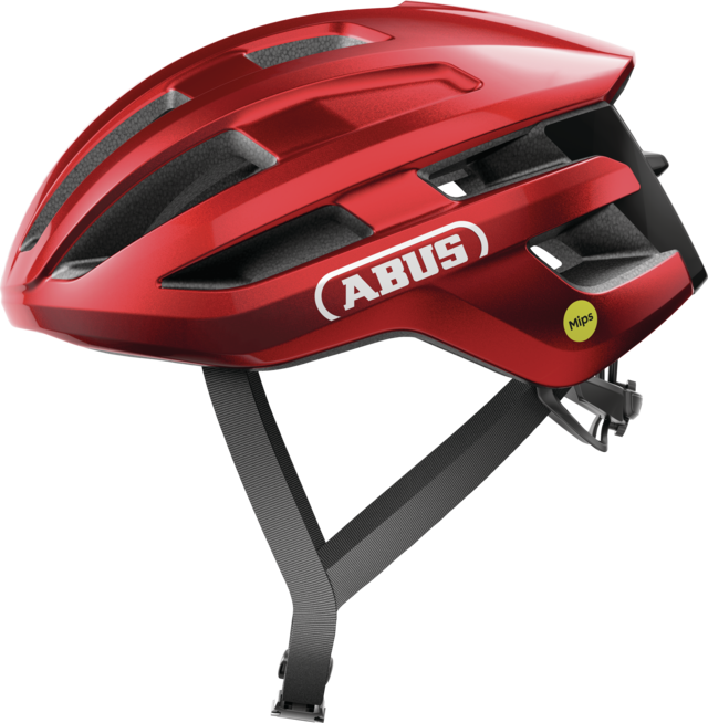 Abus PowerDome MIPS Yetişkin Yol Bisiklet Kaskı - Blaze Red