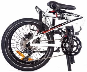 Geotech Fold Up 20.0 20 Jant 18 Vites HD Katlanır Bisiklet - Beyaz Siyah