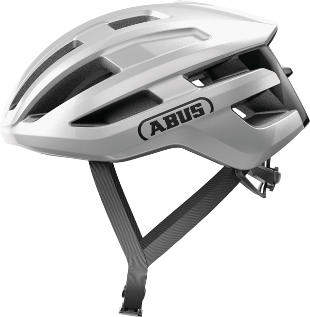 Abus PowerDome Yetişkin Yol Bisiklet Kaskı - Gleam Silver M