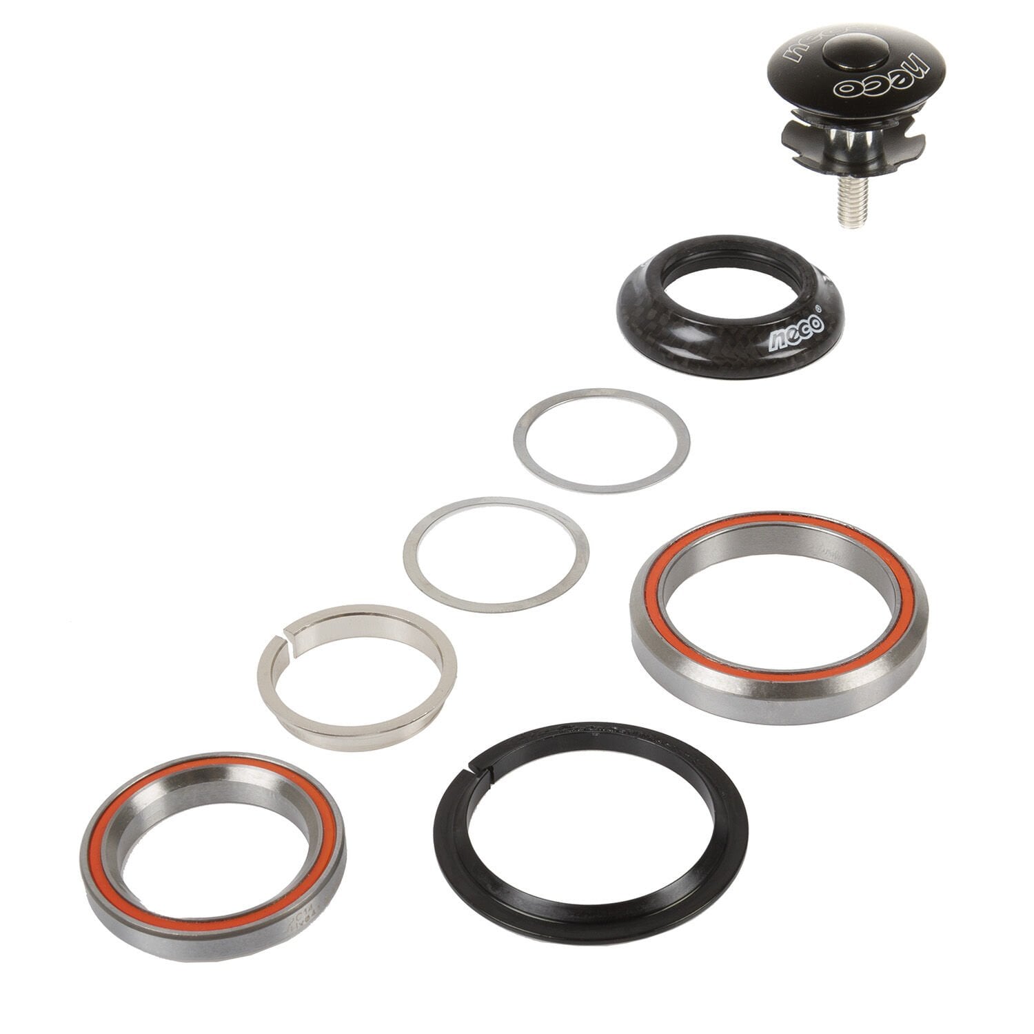 Neco Integrated Ahead Headset 1 1/8 - 1/5 Alüminyum Furç Seti