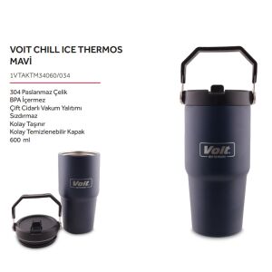 Voit Chill Ice Termos 600 ML - Mavi