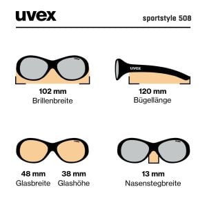 Uvex Sportstyle 508 Çocuk Bisiklet Gözlüğü - Mavi