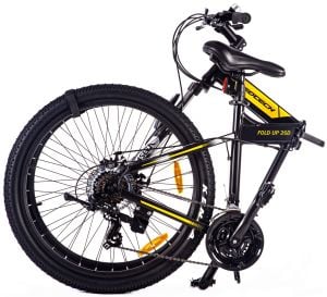 Geotech Fold Up 26D 26 Jant 21 Vites MD Katlanır Dağ Bisikleti - Mat Siyah Sarı 2026