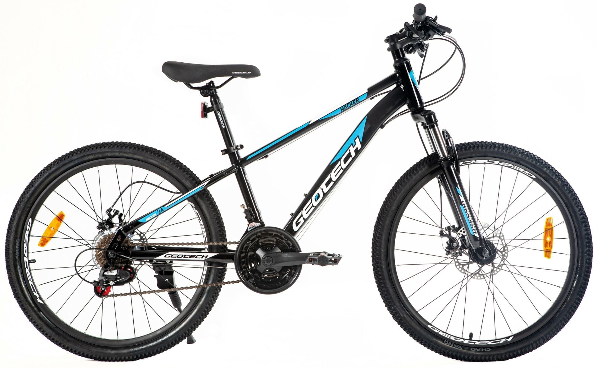 Geotech Hacker 24 Çocuk Dağ Bisikleti - Siyah - Mavi 2026