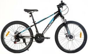 Geotech Hacker 24 Çocuk Dağ Bisikleti - Siyah - Mavi 2026