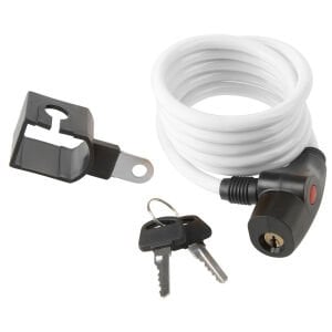 8 C Anahtarlı Spiral Kilit 8x1500 mm - Beyaz