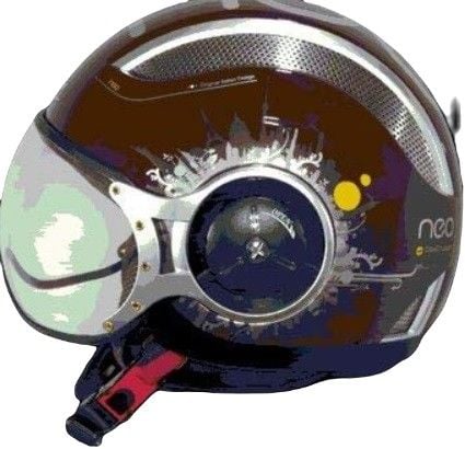 Zeus ZS 218 Motosiklet Kaskı - Kahverengi/Sarı