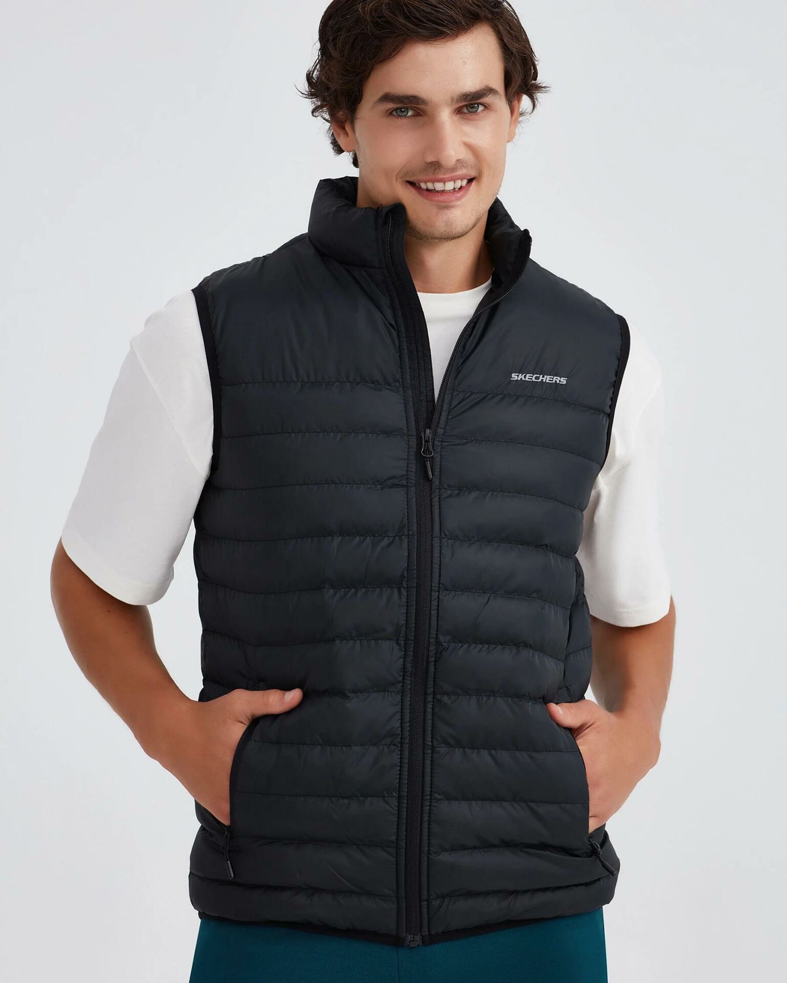 Skechers M Essential Vest Erkek Yelek - Siyah XXL