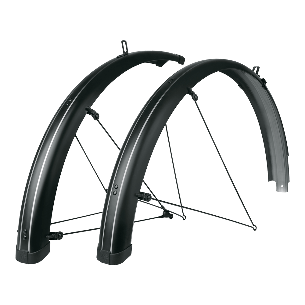 SKS Bluemels Stripes 69 mm 27.5, 28, 29 Jant Bisiklet Ön/Arka Çamurluk Seti Siyah