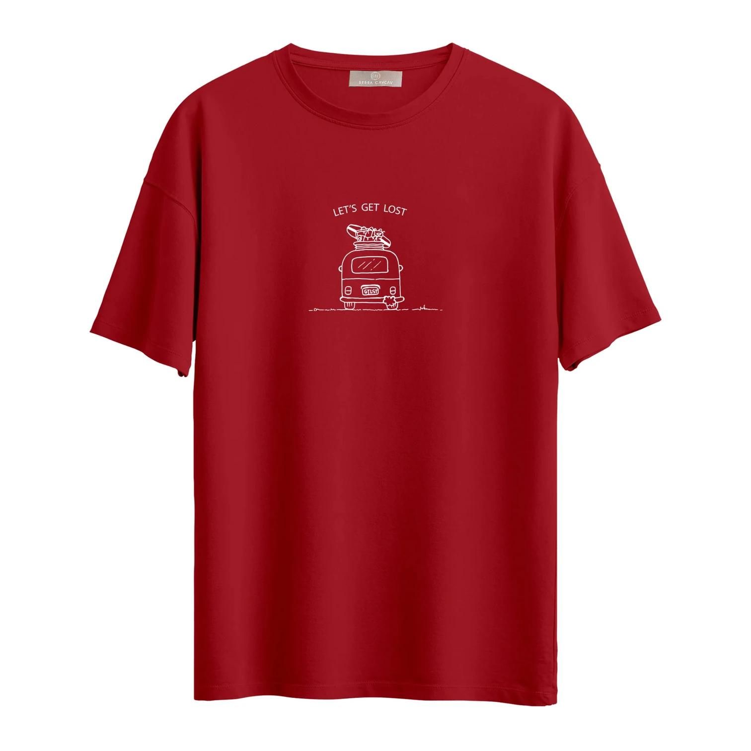 Serra Cavcav Free Spirit Oversize T-Shirt - Kırmızı