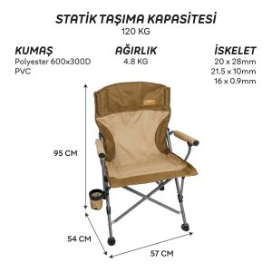 FreeCamp Huxley Katlanır Sandalye - Lacivert