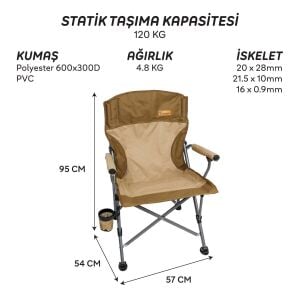 FreeCamp Huxley Katlanır Sandalye - Lacivert