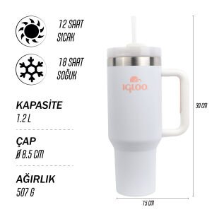 IGLOO Stadler Thermo-Mug 1.2 Litre Termos - Beyaz