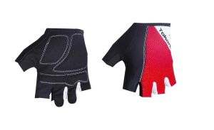 Takoni Kısa Parmak Avuç İçi Destekli Eldiven Siyah/Kırmızı - M