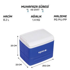 IGLOO EliteCore Buzluk 8.2 Litre - Mavi
