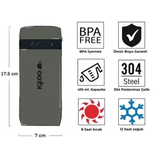 IGLOO Squid Termos 410ml - Haki