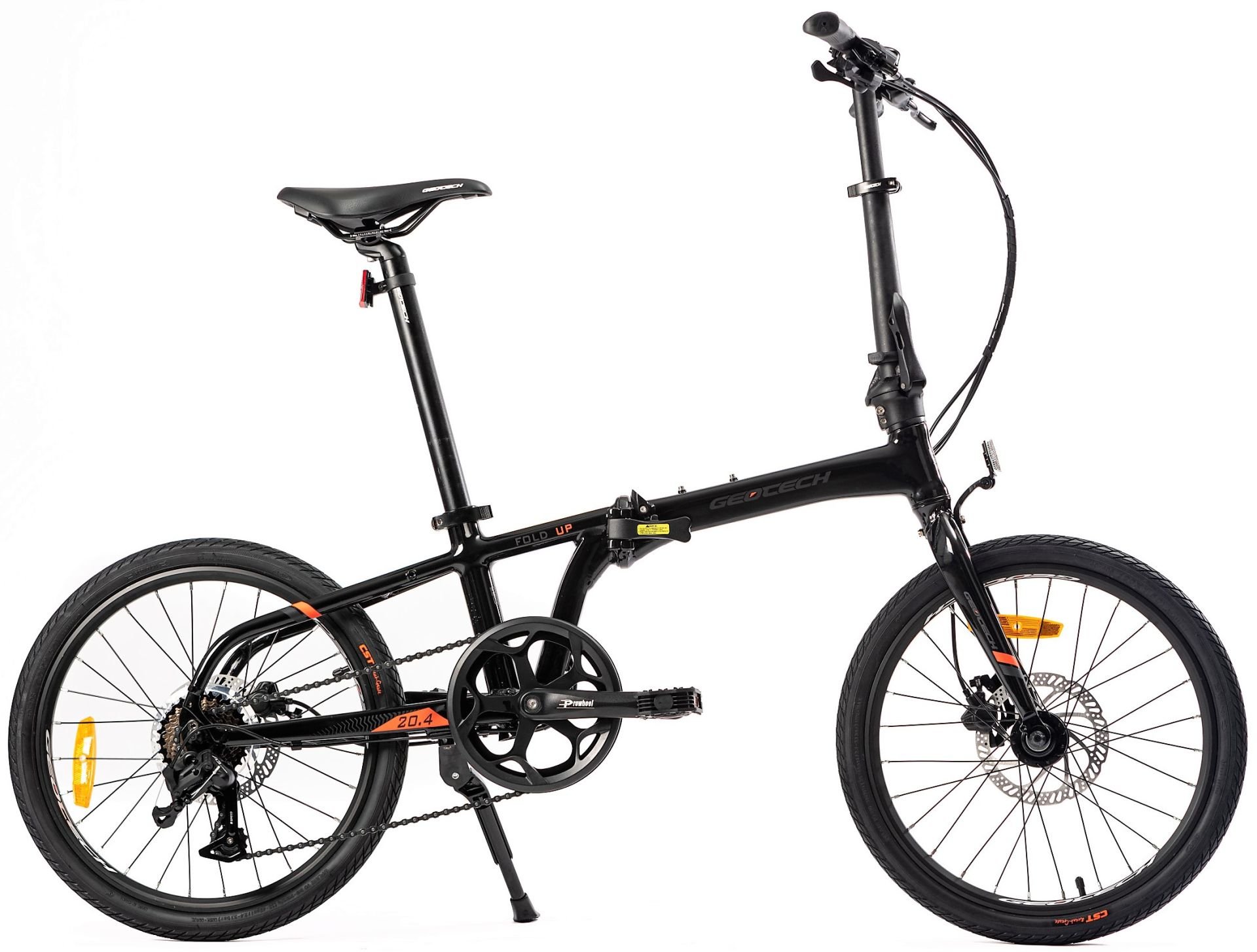 Geotech Fold Up 20.4 20 Jant 8 Vites HD Katlanır Bisiklet - Siyah 2026