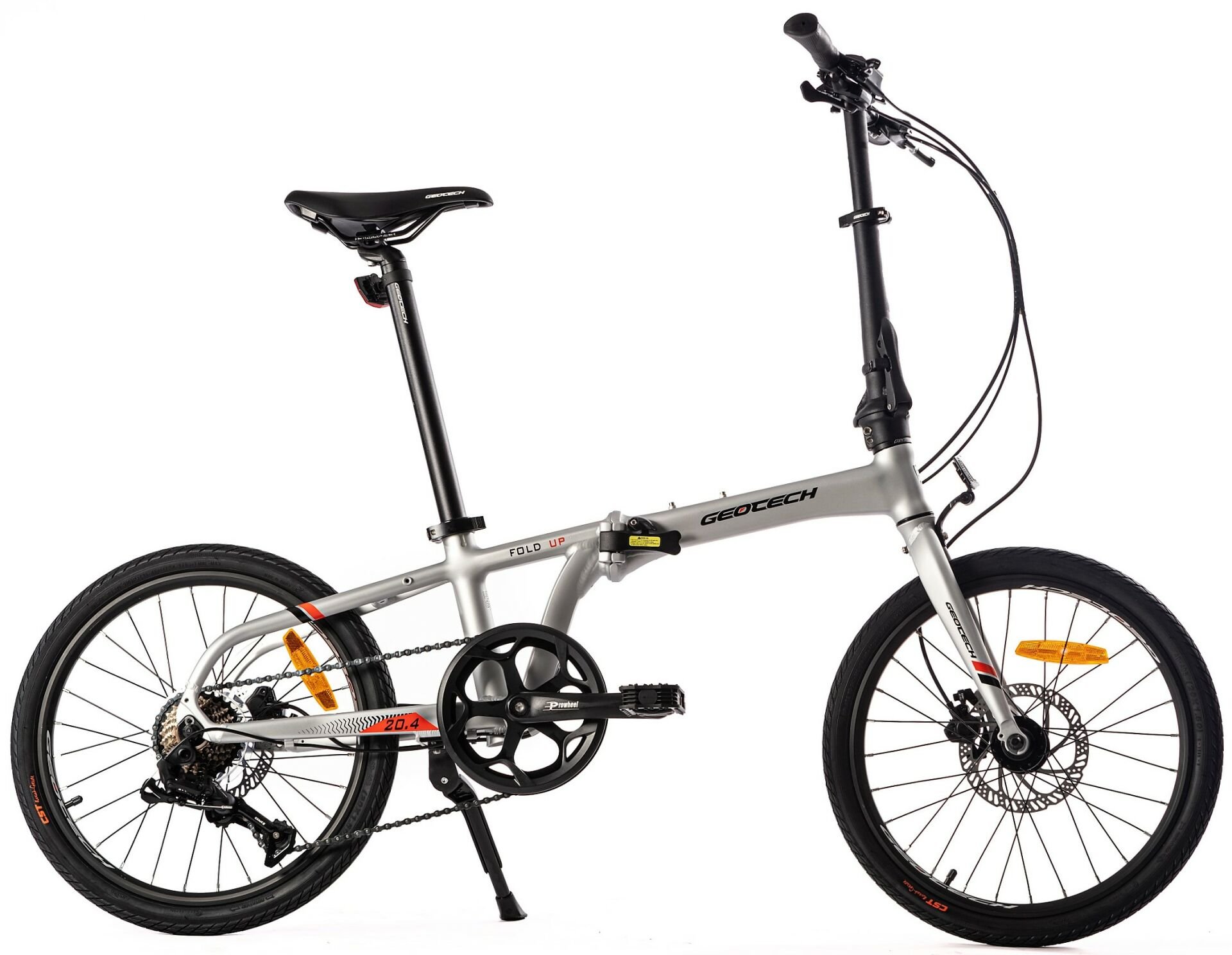 Geotech Fold Up 20.4 20 Jant 8 Vites HD Katlanır Bisiklet - Gümüş 2026