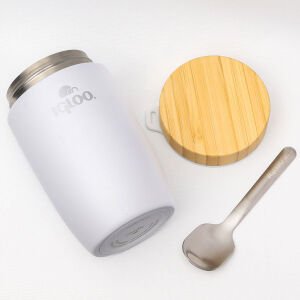 IGLOO Bamboo Yemek Termosu 500ml - Beyaz