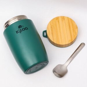 IGLOO Bamboo Yemek Termosu 500ml - Yeşil