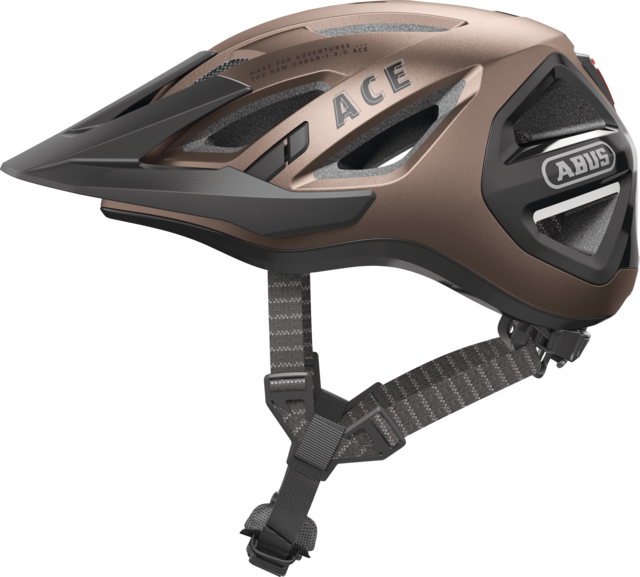 Abus Urban-I 3.0 ACE Yetişkin Yol Bisiklet Kaskı - Metallic Copper