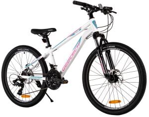 Geotech Hacker 24 Çocuk Dağ Bisikleti - Beyaz Pembe 2026