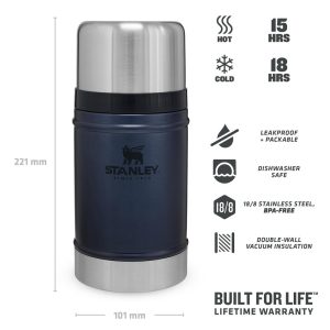 Stanley Klasik Yemek Termosu 0.70 Lt - Lacivert