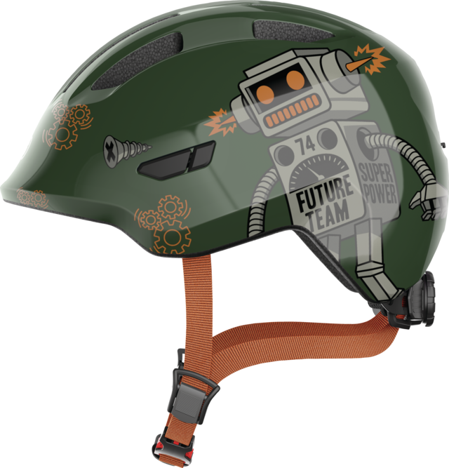 Abus Smiley 3.0 Çocuk Bisiklet Kaskı - Green Robo S